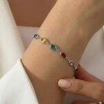Armband RAINBOW Oval Silber