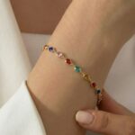 Armband RAINBOW Oval Gold