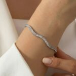 Armband WAVY TENNIS Silber