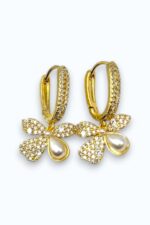 Ohrring BLUME GLANZ Gold