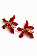 Ohrringe RUBINBLÜTE LUXUS  Gold