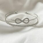 Doppel Armreif Glück Silber