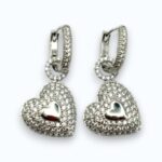 Ohrring FUNKELHERZ Silber