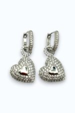 Ohrring FUNKELHERZ Silber