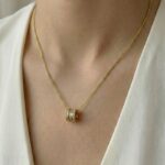 Halskette 3-fach-Ring Gold