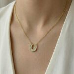 Halskette Hufeisen Gold