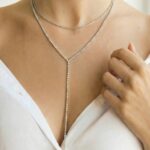 Halskette Mond Y Silber