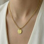 Halskette Medallion Gold