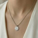 Halskette Medallion Silber