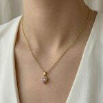 Halskette Pink Herz Gold