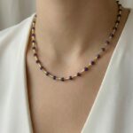 Halskette Purple Drops Gold