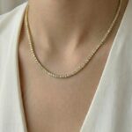 Halskette Tennis Gold