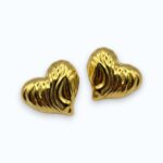 Ohrring METALLHERZ Gold