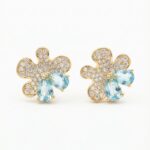 Ohrring BLUE BLOOM Mini Gold