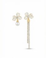 Ohrring Cartoon BLUME Hängend Gold