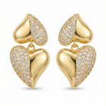 Ohrring HALBHERZ Gold