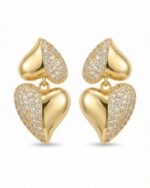 Ohrring HALBHERZ Gold