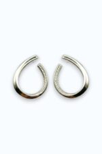 Ohrring JANE Offene Creolen Silber