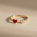 Ring Doppel Herz II Gold