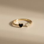 Ring Doppel Herz Gold