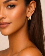 Ohrring CURVE Gold – Bild 2