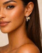 Ohrring BLOOM Pink Rosegold – Bild 2