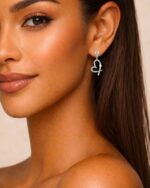 Ohrring PERLENHERZ Silber – Bild 2