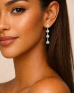 Ohrring HEART DROPS Silber – Bild 2