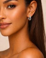 Ohrring MIA Creolen Silber – Bild 2