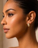 Ohrring HIRA Creolen Gold – Bild 2