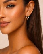 Ohrring BEA Creolen Gold – Bild 2