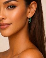 Ohrring ZIA Creolen Silber – Bild 2