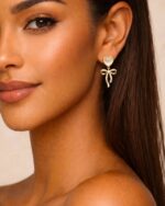 Ohrring HERZSCHLEIFE Gold – Bild 2