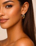 Ohrring SHINE Creolen Gold – Bild 2