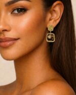 Ohrring METALIC LEOPARD Gold – Bild 2