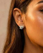 Ohrring BLUE BLOOM Mini Gold – Bild 2