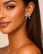 Ohrring PINK BOW – Bild 2