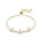 Armbänder BUTTERFLY Schiebeverschluß Gold