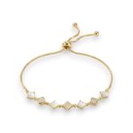 Armbänder RHOMBUS Schiebeverschluß Gold