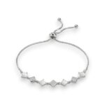 Armbänder RHOMBUS Schiebeverschluß Silber