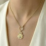 Halskette FATIMA HAND Charms Gold