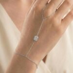 Handkette BAGUETTE CRYSTAL Silber