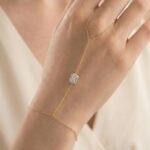 Handkette BAGUETTE CRYSTAL Gold