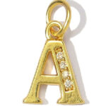 Charm Buchstabe ZIRKONIA